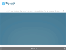 Tablet Screenshot of osteopatiaysalud.com.ar
